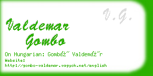 valdemar gombo business card